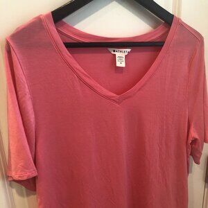 Athleta Nighttime Bliss Sleep Tee Pink Medium Lounge Top